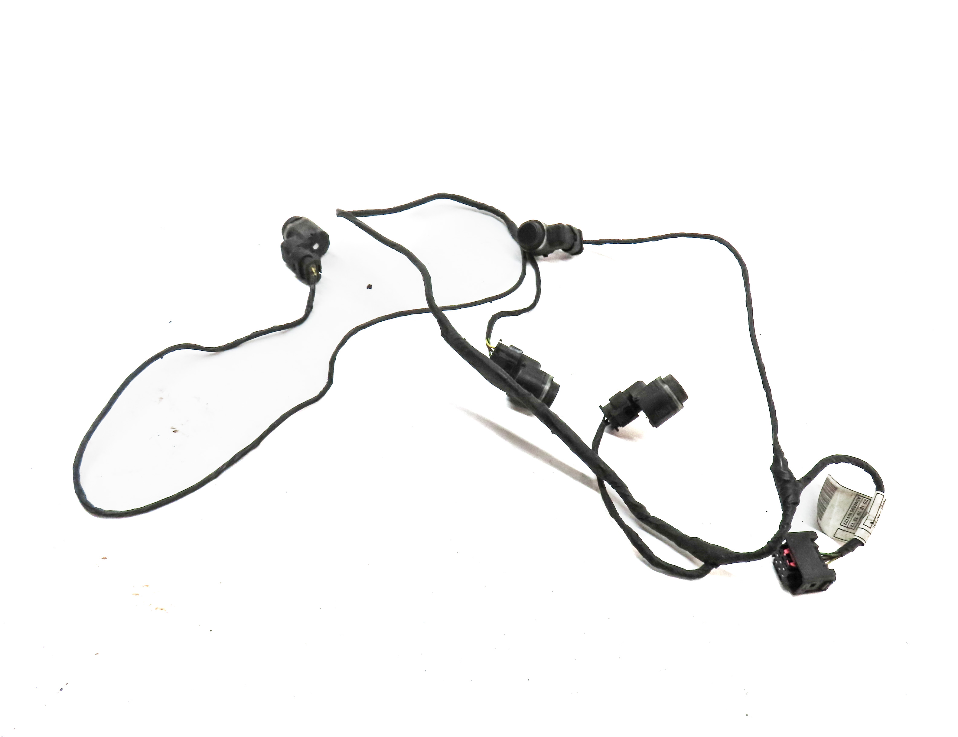 2011 BMW X3 (F25) REAR PARK ASSIST PDC SENSOR SET4 (3 BLACK 1 SILVER) & HARNESS — exact item pictured